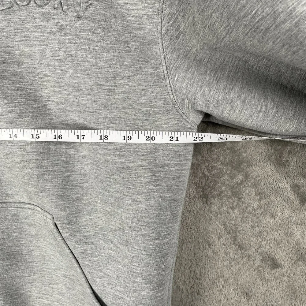Lucky Brand LUCKY Zip Hoodie Women’s S Gray Full Zip Embossed Logo Soft Stretch
